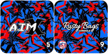 Load image into Gallery viewer, AIM X - ACO STAMPED - Pro Cornhole Bags 2 KT Cornhole Wraps and Boards
