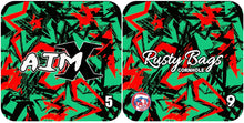 Load image into Gallery viewer, AIM X - ACO STAMPED - Pro Cornhole Bags 2 KT Cornhole Wraps and Boards