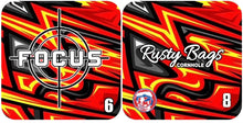 Load image into Gallery viewer, FOCUS - ACO STAMPED - Pro Cornhole Bags 5 KT Cornhole Wraps and Boards