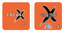 Load image into Gallery viewer, FOCUS X - ACO STAMPED - Pro Cornhole Bags 2 KT Cornhole Wraps and Boards
