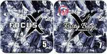 Load image into Gallery viewer, FOCUS X - ACO STAMPED - Pro Cornhole Bags 3 KT Cornhole Wraps and Boards
