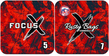 Load image into Gallery viewer, FOCUS X - ACO STAMPED - Pro Cornhole Bags 3 KT Cornhole Wraps and Boards