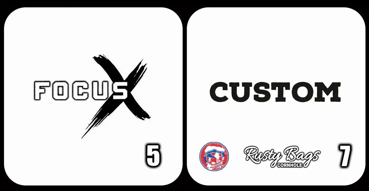FOCUS X - ACO STAMPED - Pro Cornhole Bags KT Cornhole Wraps and Boards
