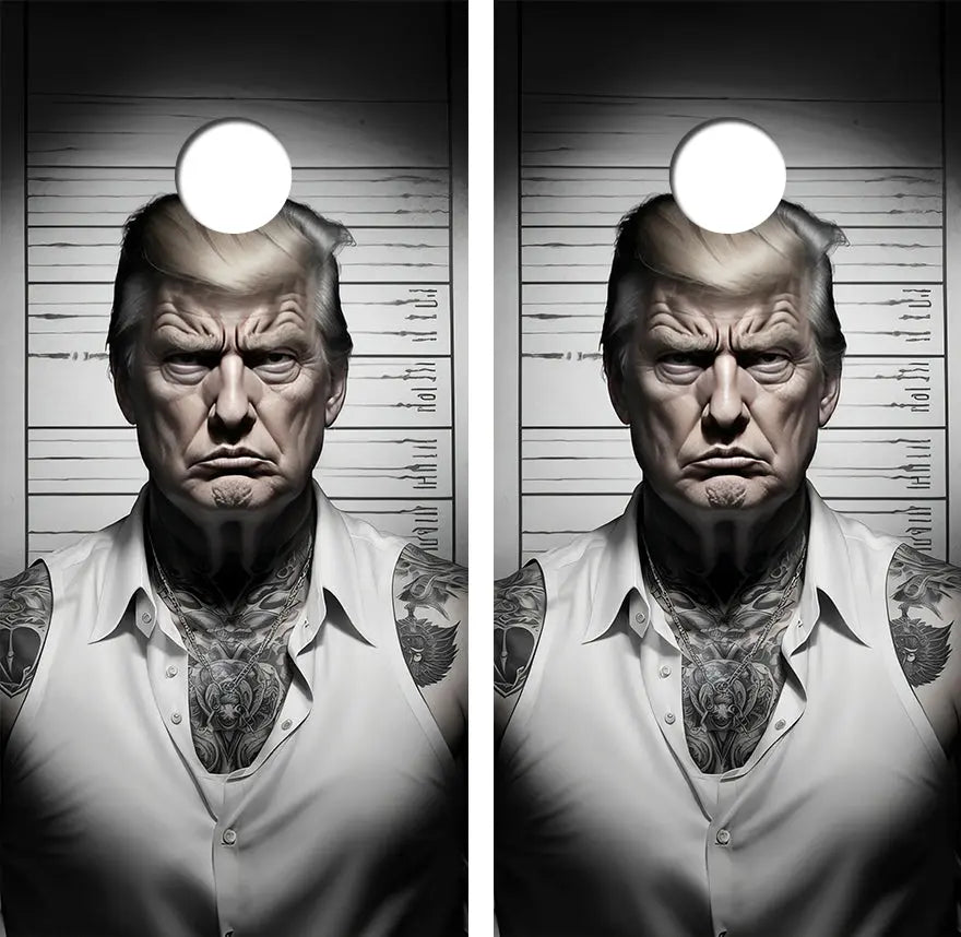 Trump GOAT Cornhole Board Skin Wraps FREE LAMINATE Ripper Graphics