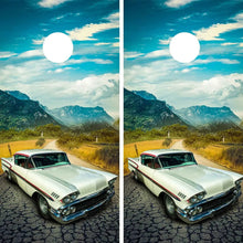 Load image into Gallery viewer, "1958 Chevy Impala Cornhole Vinyl Wraps & Cornhole Boards (2 Pack) FH2105 KT Cornhole "