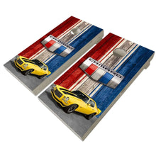 Load image into Gallery viewer, "American Camaro Classic Car Cornhole Vinyl Wraps & Cornhole Boards (2 Pack) FH2210 KT Cornhole "