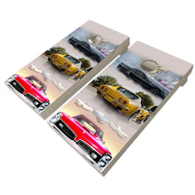Load image into Gallery viewer, "American Classic Car Cornhole Vinyl Wraps & Cornhole Boards (2 Pack) FH2208 KT Cornhole "