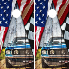 Load image into Gallery viewer, "American Classic Car Cornhole Vinyl Wraps & Cornhole Boards (2 Pack) FH2211 KT Cornhole "