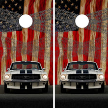 Load image into Gallery viewer, "American Classic Car Cornhole Vinyl Wraps & Cornhole Boards (2 Pack) FH2216 KT Cornhole "