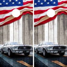 Load image into Gallery viewer, "American Classic Car Cornhole Vinyl Wraps & Cornhole Boards (2 Pack) FH2217 KT Cornhole "