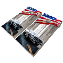 Load image into Gallery viewer, "American Classic Car Cornhole Vinyl Wraps & Cornhole Boards (2 Pack) FH2217 KT Cornhole "