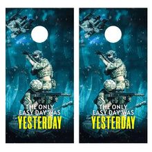 Load image into Gallery viewer, "American Military Cornhole Vinyl Wraps & Cornhole Boards (2 Pack) FH1004 KT Cornhole "