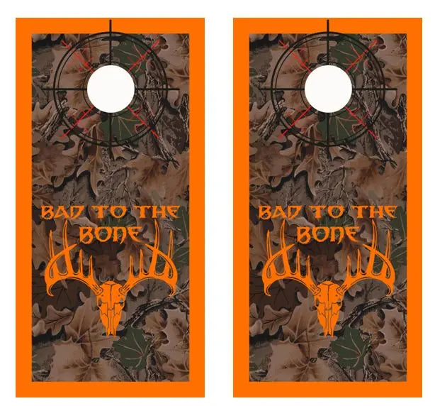 Bad To The Bone Real Tree Camo Cornhole Wood Board Skin Wr Ripper Graphics