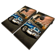 Load image into Gallery viewer, "Blue Classic Car Cornhole Vinyl Wraps & Cornhole Boards (2 Pack) FH2089 KT Cornhole "