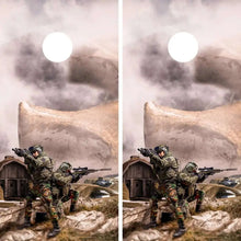 Load image into Gallery viewer, "City Military Desert Battle Cornhole Vinyl Wraps & Cornhole Boards (2 Pack) FH2080 KT Cornhole "