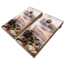 Load image into Gallery viewer, "City Military Desert Battle Cornhole Vinyl Wraps & Cornhole Boards (2 Pack) FH2080 KT Cornhole "