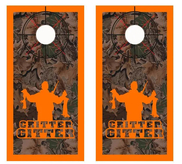 Critter Gitter Real Tree Camo Cornhole Wood Board Skin Wr Ripper Graphics