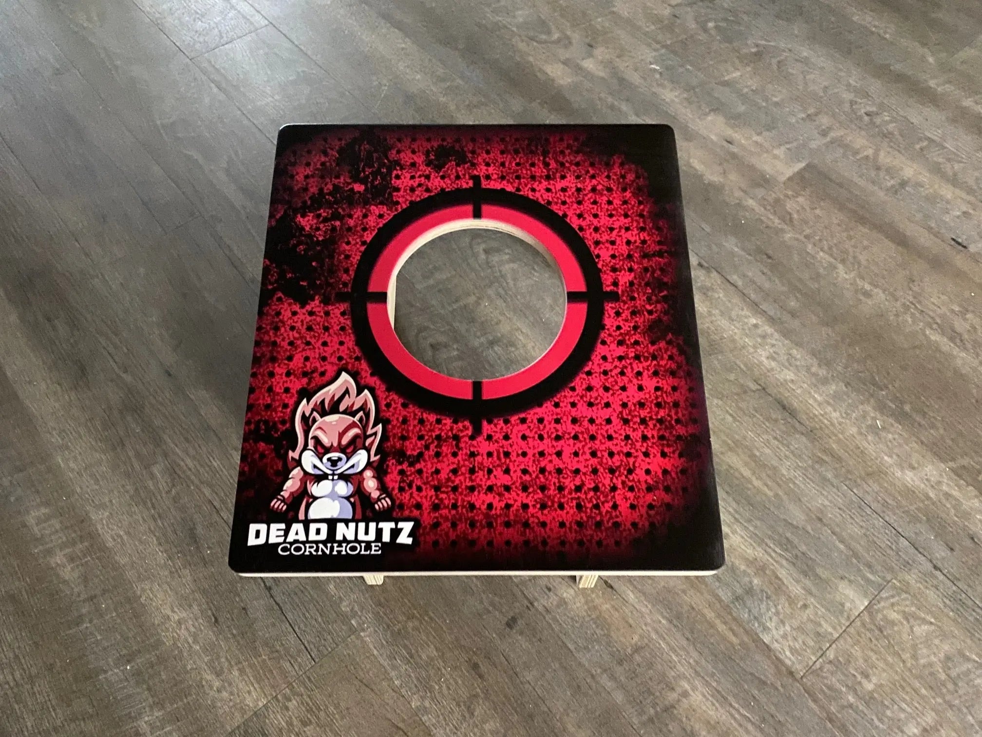 Dead Nutz Foldable Pro Series Cornhole Airmail Practice Trainer Board Ripper Graphics