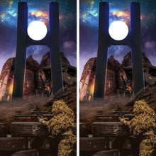 Load image into Gallery viewer, "Fantastical Landscape Cornhole Vinyl Wraps & Cornhole Boards (2 Pack) FH2079 KT Cornhole "