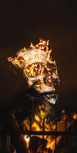 Load image into Gallery viewer, "Flaming Skull Cornhole Vinyl Wraps & Cornhole Boards (2 Pack) FH2220B KT Cornhole Wraps and Boards "