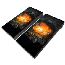 Load image into Gallery viewer, "Grey American Muscle Car Cornhole Vinyl Wraps & Cornhole Boards (2 Pack) FH2090 KT Cornhole "