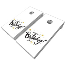 Load image into Gallery viewer, "Happy Birthday Cornhole Game Boards Decals Wraps Cornhole Board Wraps and Decals Cornhole Skins Stickers Laminated Cornhole Wraps KT Cornhole "