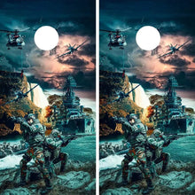 Load image into Gallery viewer, "Military Branches Cornhole Vinyl Wraps & Cornhole Boards (2 Pack) FH2083 KT Cornhole "