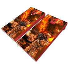 Load image into Gallery viewer, "Military Paratroopers Cornhole Vinyl Wraps & Cornhole Boards (2 Pack) FH2066 KT Cornhole "
