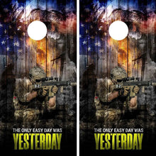 Load image into Gallery viewer, "Military Patriotic Cornhole Vinyl Wraps & Cornhole Boards (2 Pack) FH2050 KT Cornhole "