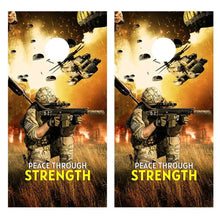 Load image into Gallery viewer, "Military Soldier Cornhole Vinyl Wraps & Cornhole Boards (2 Pack) FH1003 KT Cornhole "
