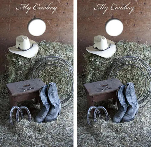My Cowboy Cornhole Wood Board Skin Wrap Ripper Graphics