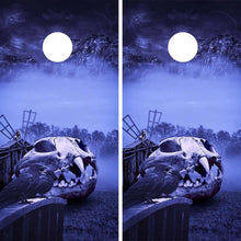 Load image into Gallery viewer, "Night Time Farm Landscape Cornhole Vinyl Wraps & Cornhole Boards (2 Pack) FH2064 KT Cornhole "