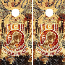 Load image into Gallery viewer, "POW MIA Cornhole Vinyl Wraps & Cornhole Boards (2 Pack) FH2099 KT Cornhole "