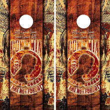 Load image into Gallery viewer, "POW MIA Cornhole Vinyl Wraps & Cornhole Boards (2 Pack) FH2100 KT Cornhole "