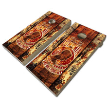 Load image into Gallery viewer, "POW MIA Cornhole Vinyl Wraps & Cornhole Boards (2 Pack) FH2100 KT Cornhole "