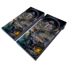 Load image into Gallery viewer, "The Future of Warfare Cornhole Vinyl Wraps & Cornhole Boards (2 Pack) FH2082 KT Cornhole "