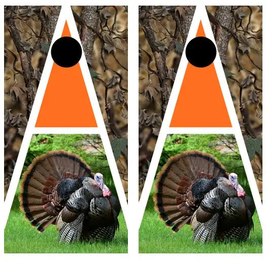 Tom Turkey Cornhole Wood Board Skin Wrap Ripper Graphics