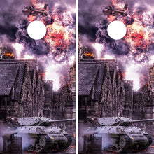 Load image into Gallery viewer, "WWII Military Front Cornhole Vinyl Wraps & Cornhole Boards (2 Pack) FH2067 KT Cornhole "
