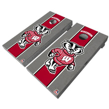 Load image into Gallery viewer, "Wisconsin Badgers Cornhole Vinyl Wraps and Cornhole Boards FH2043 - Officially Licensed KT Cornhole "