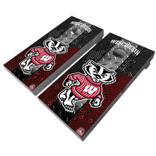 Load image into Gallery viewer, "Wisconsin Badgers Cornhole Vinyl Wraps and Cornhole Boards (2 Pack) FH5000 - Officially Licensed KT Cornhole "