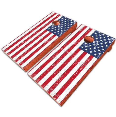 American Flag Cornhole Boards: The Perfect Addition to Your Backyard