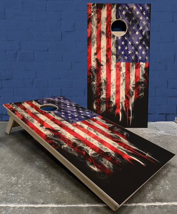 The history and meaning behind the American flag on cornhole boards