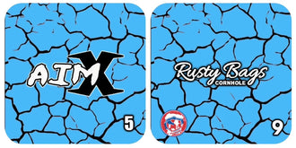 AIM X - ACO STAMPED - Pro Cornhole Bags KT Cornhole Wraps and Boards