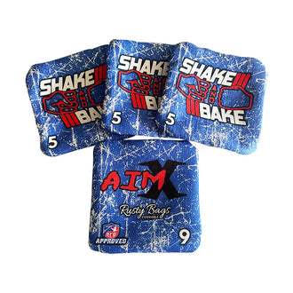 AIM X - SHAKE n BAKE - ACO STAMPED - Pro Cornhole Bags KT Cornhole Wraps and Boards