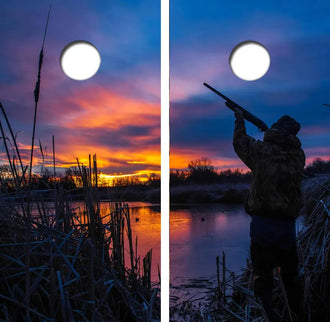 Duck Hunting Cornhole Wrap Decal with Free Laminate Included Ripper Graphics