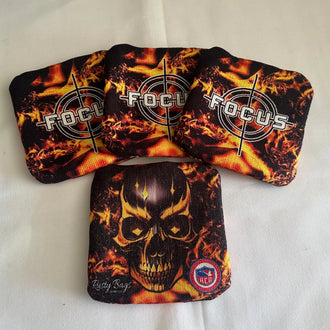 FOCUS - ACO STAMPED -  Pro Cornhole Bags 5 KT Cornhole Wraps and Boards