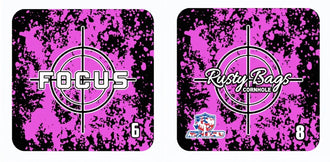 FOCUS - ACO STAMPED - Pro Cornhole Bags 2 KT Cornhole Wraps and Boards