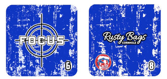 FOCUS - ACO STAMPED - Pro Cornhole Bags 3 KT Cornhole Wraps and Boards
