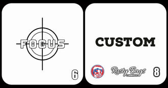 FOCUS - ACO STAMPED - Pro Cornhole Bags KT Cornhole Wraps and Boards