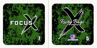 FOCUS X - ACO STAMPED - Pro Cornhole Bags KT Cornhole Wraps and Boards